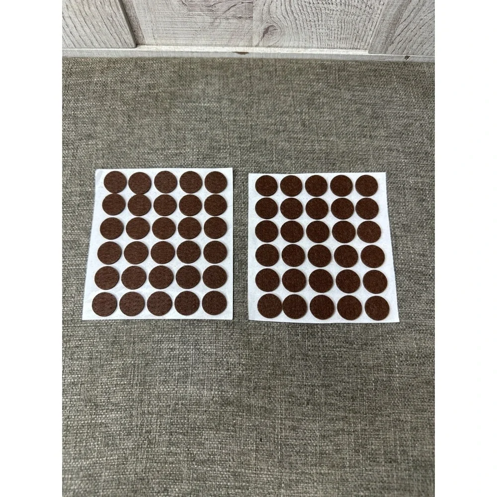 Yuakwood Felt Furniture Pads Assorted Sizes & Shapes Brown Self-Adhesive 2 Pk